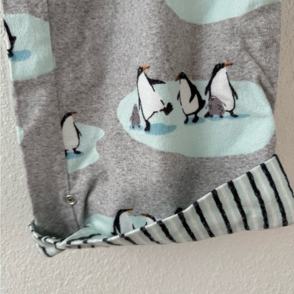 Munki Munki Fleece Pajama Set Penguin Print Bamboo Cotton Blend Size Small - Picture 14 of 16